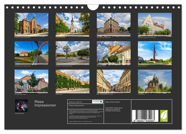 Produktbild: Riesa Impressionen (Wandkalender 2026 DIN A4 quer), CALVENDO Monatskalender