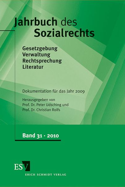 Produktbild: Jahrbuch des Sozialrechts (der Gegenwart). Gesetzgebung - Verwaltung... / Jahrbuch des Sozialrechts - - Dokumentation f&uuml;r das Jahr 2009
