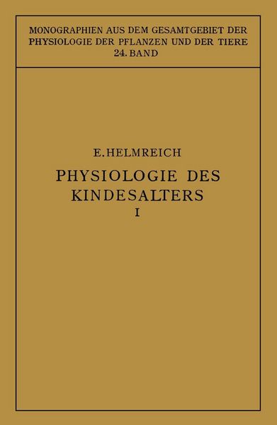 Produktbild: Physiologie des Kindesalters