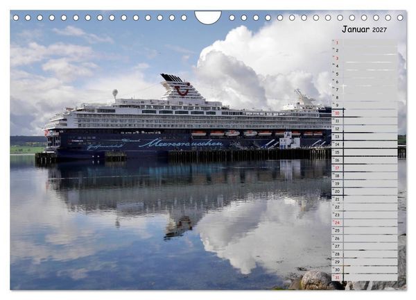 Produktbild: Riesen der Meere - Kreuzfahrtschiffe Geburtstagskalender (Wandkalender 2027 DIN A4 quer), CALVENDO Monatskalender