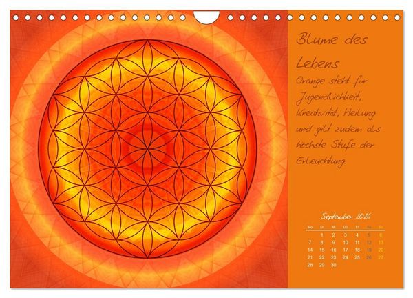 Produktbild: Kleine Chakrenlehre (Wandkalender 2026 DIN A4 quer), CALVENDO Monatskalender
