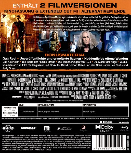 'Halloween Kills' von 'David Gordon Green' 'Bluray'