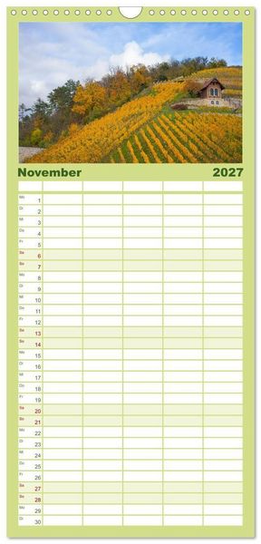 Produktbild: Familienplaner 2027 - Sachsen-Anhalt - Eine Sch&ouml;nheit in der Mitte Deutschlands mit 5 Spalten (Wandkalender, 21 x 45 cm) CALVENDO
