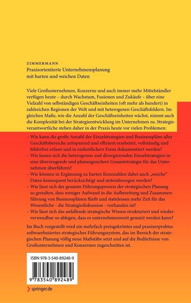 Produktbild: Praxisorientierte Unternehmensplanung mit harten und weichen Daten