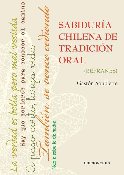 Produktbild: Sabidur&iacute;a chilena de tradici&oacute;n oral