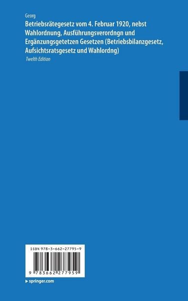 Produktbild: Betriebsr&auml;tegesetz