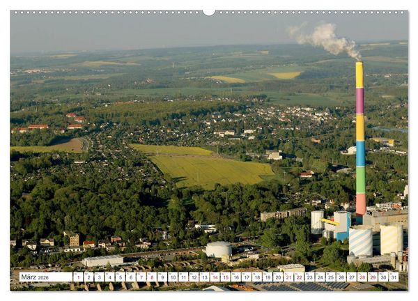 Produktbild: Chemnitz - Von Oben Nach Unten (hochwertiger Premium Wandkalender 2026 DIN A2 quer), Kunstdruck in Hochglanz