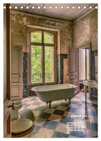 Produktbild: Lost Places - morbide Sch&ouml;nheiten (Tischkalender 2026 DIN A5 hoch), CALVENDO Monatskalender