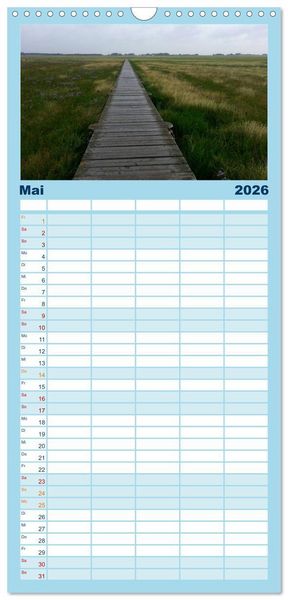 Produktbild: Familienplaner 2026 - St. Peter Ording 2026 mit 5 Spalten (Wandkalender, 21 x 45 cm) CALVENDO