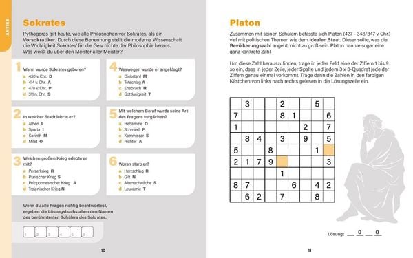 Produktbild: Die gro&szlig;en Philosophen I Wissen in R&auml;tseln