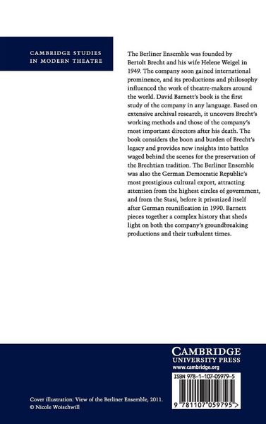 Produktbild: A History of the Berliner Ensemble
