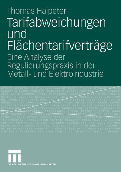 Produktbild: Tarifabweichungen und Fl&auml;chentarifvertr&auml;ge