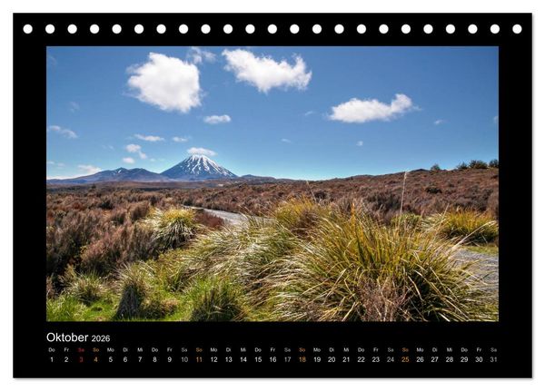 Produktbild: Neuseeland - Wunderwelt der Natur (Tischkalender 2026 DIN A5 quer), CALVENDO Monatskalender