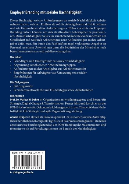 Produktbild: Employer Branding mit sozialer Nachhaltigkeit