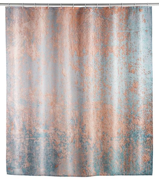 Anti-Schimmel Duschvorhang Mod. Agate, Textil (Polyester), 180 x 200 cm, wasserabweisend, waschbar