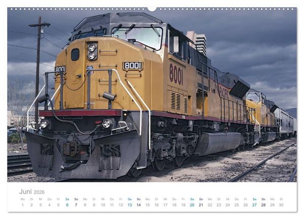 Produktbild: US Diesellokomotiven (Wandkalender 2026 DIN A2 quer), CALVENDO Monatskalender