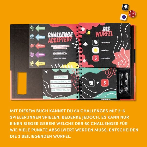 Produktbild: Challenge accepted! Mit 3 W&uuml;rfeln und 60 Challenges