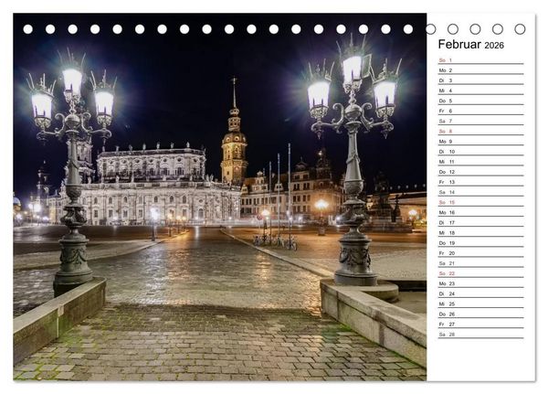 Produktbild: Barockstadt Dresden (Tischkalender 2026 DIN A5 quer), CALVENDO Monatskalender