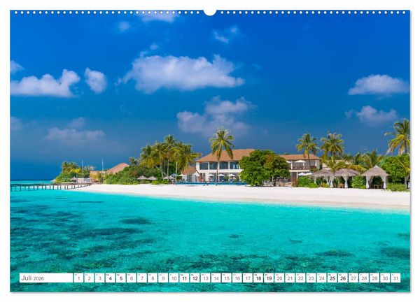 Produktbild: Malediven - Inselparadies im Indischen Ozean (Wandkalender 2026 DIN A2 quer), CALVENDO Monatskalender