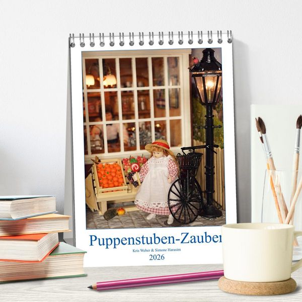 Produktbild: Puppenstuben-Zauber (Tischkalender 2026 DIN A5 hoch), CALVENDO Monatskalender
