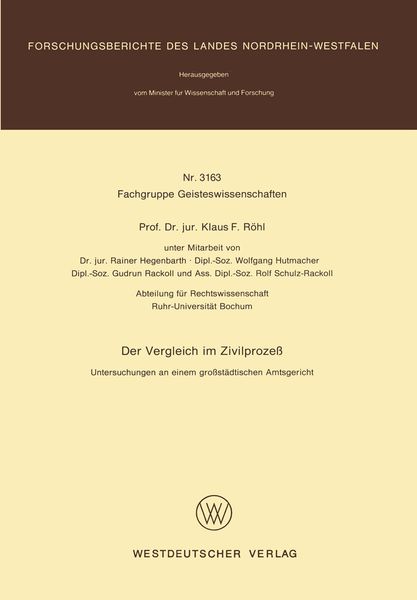Produktbild: Der Vergleich im Zivilproze&szlig;