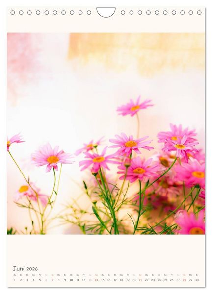 Produktbild: Blumige Fotomalerei (Wandkalender 2026 DIN A4 hoch), CALVENDO Monatskalender