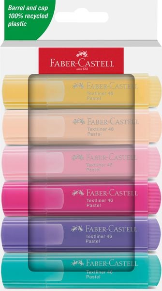 Produktbild: Faber-Castell Textmarker TL 46 Pastell 6er Set
