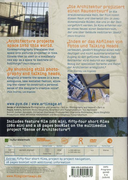 Produktbild: Sense of Architecture [2 DVDs]
