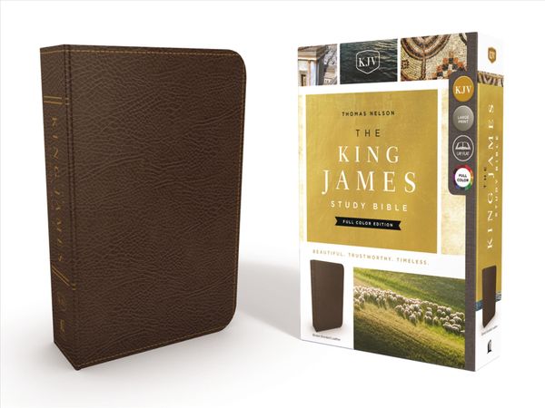 Produktbild: The King James Study Bible, Bonded Leather, Brown, Full-Color Edition