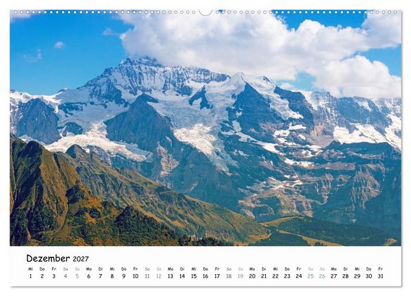 Produktbild: Faszination Berner Oberland - Wanderlust und Gipfelblick (hochwertiger Premium Wandkalender 2027 DIN A2 quer), Kunstdruck in Hochglanz