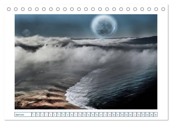 Produktbild: MoonMania (Tischkalender 2026 DIN A5 quer), CALVENDO Monatskalender