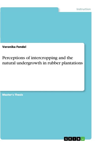 Produktbild: Perceptions of intercropping and the natural undergrowth in rubber plantations