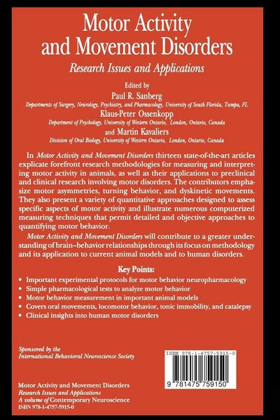 Produktbild: Motor Activity and Movement Disorders