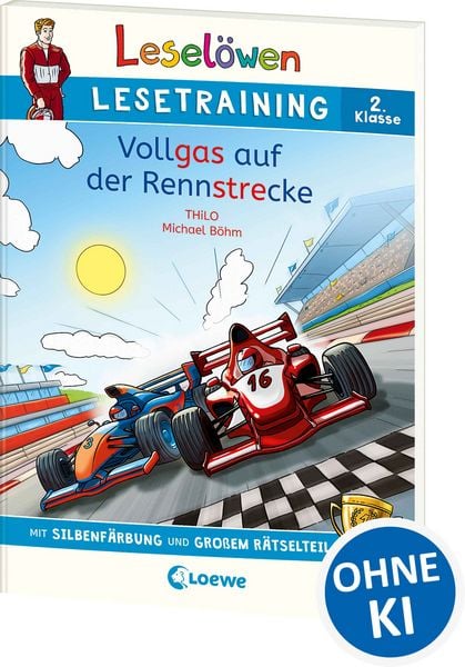 Produktbild: Lesel&ouml;wen Lesetraining 2. Klasse - Vollgas auf der Rennstrecke
