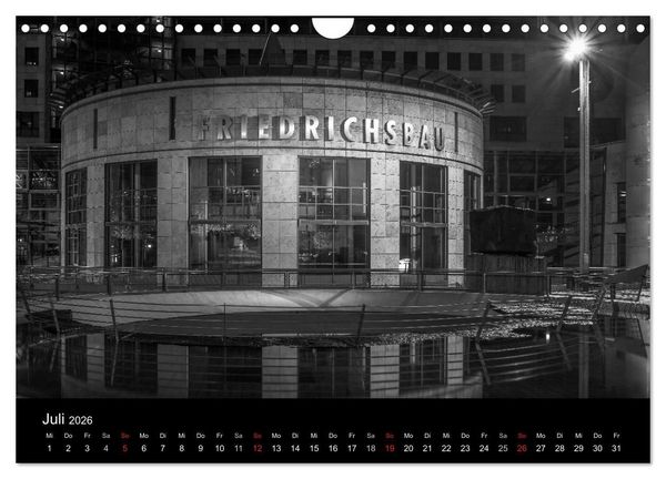 Produktbild: Stuttgart bei Nacht (Wandkalender 2026 DIN A4 quer), CALVENDO Monatskalender