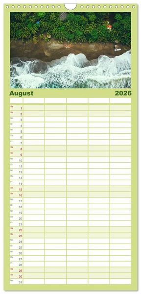 Produktbild: Familienplaner 2026 - Panama - Traumhafte Str&auml;nde und St&auml;dte. mit 5 Spalten (Wandkalender, 21 x 45 cm) CALVENDO