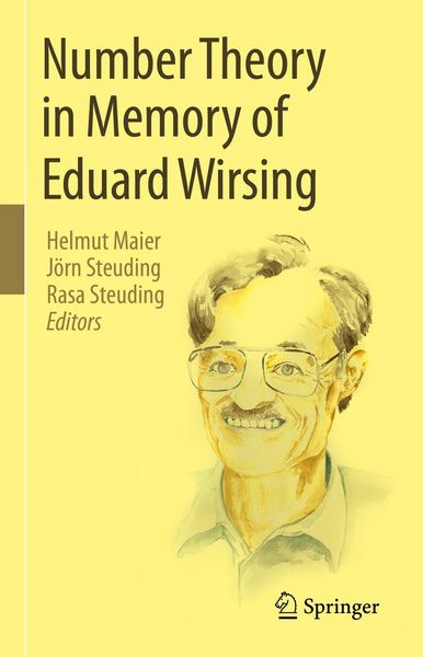 Produktbild: Number Theory in Memory of Eduard Wirsing