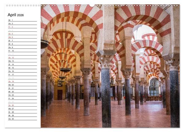 Produktbild: Andalusien (Wandkalender 2026 DIN A2 quer), CALVENDO Monatskalender