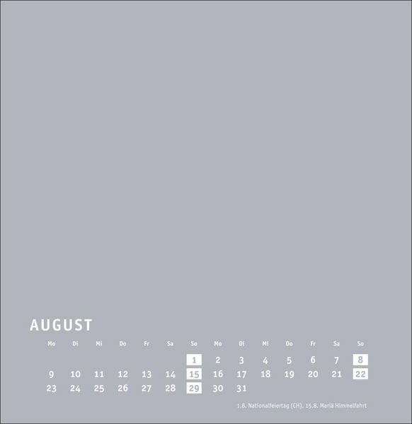 Produktbild: Premium-Bastelkalender silbergrau gro&szlig; 2027