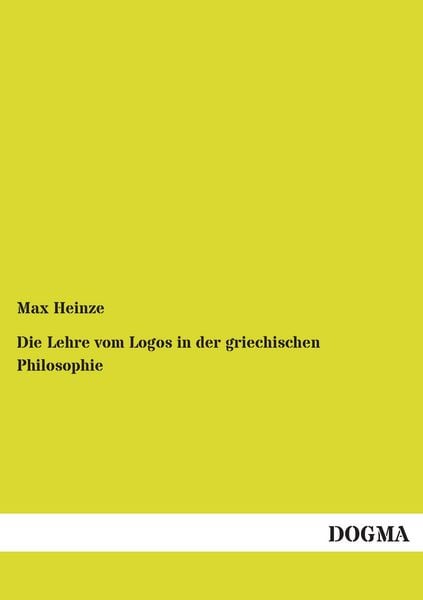 Produktbild: Die Lehre vom Logos in der griechischen Philosophie