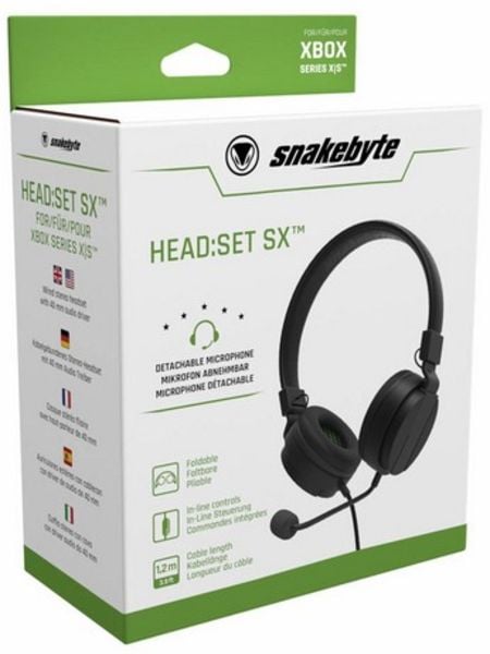 Snakebyte HEAD:SET SX, Headset, Kopfhörer mit Halter für XBOX Series X/S