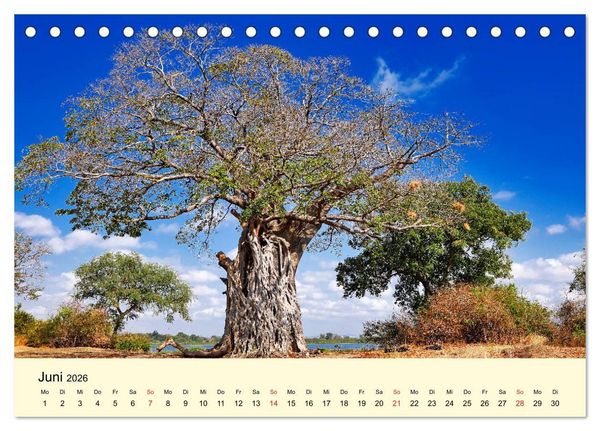 Produktbild: Traumhaftes Malawi (Tischkalender 2026 DIN A5 quer), CALVENDO Monatskalender