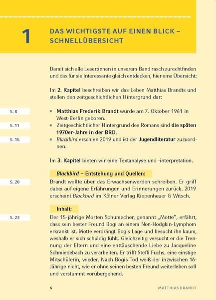 Brandt, M: Blackbird - Textanalyse und Interpretation