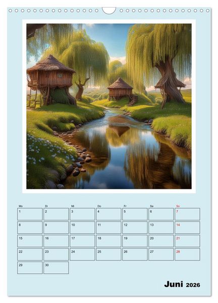 Produktbild: Traumwelt Baumhaus (Wandkalender 2026 DIN A3 hoch), CALVENDO Monatskalender