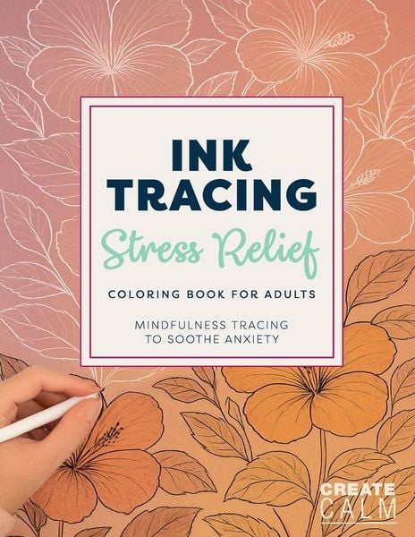 Produktbild: Ink Tracing Stress Relief Coloring Book for Adults