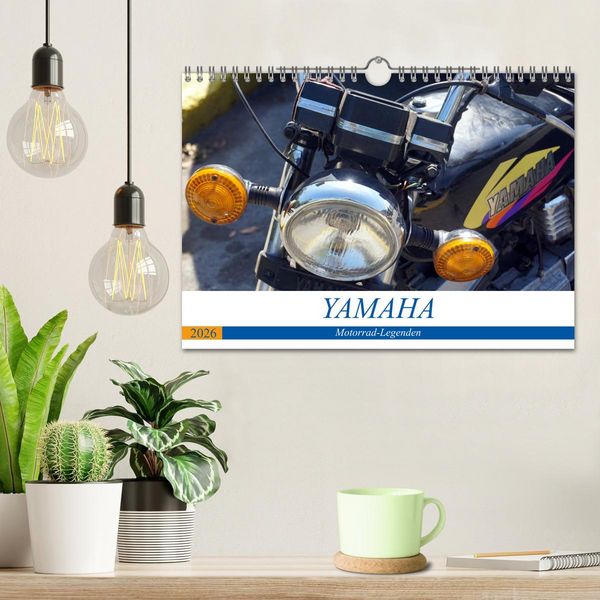 Produktbild: YAMAHA - Motorrad-Legenden (Wandkalender 2026 DIN A4 quer), CALVENDO Monatskalender