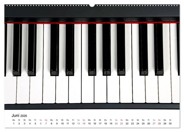 Produktbild: Musik ist mein Leben (hochwertiger Premium Wandkalender 2026 DIN A2 quer), Kunstdruck in Hochglanz