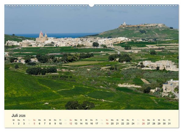 Produktbild: Malta und Gozo, Perlen im Mittelmeer (Wandkalender 2026 DIN A2 quer), CALVENDO Monatskalender