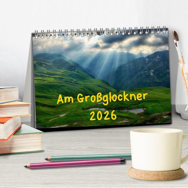Produktbild: Am Gro&szlig;glockner (Tischkalender 2026 DIN A5 quer), CALVENDO Monatskalender