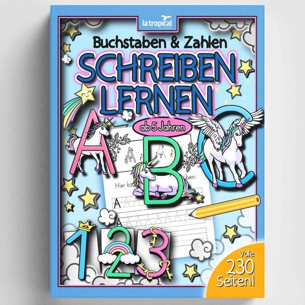 Produktbild: Buchstaben und Zahlen schreiben lernen ab 5 Jahren